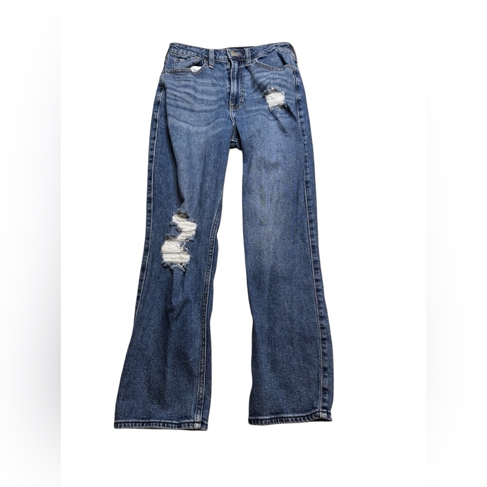 ๐ Hollister Ultra High Rise Vintage Straight Distressed Jeansโ Womenโs 3R 26๐